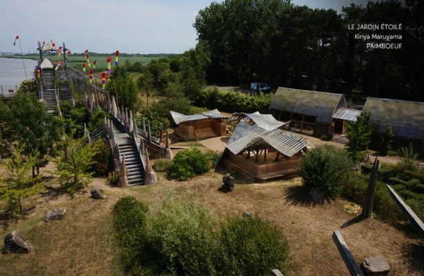 Jardin étoilé œuvre estuaire à Paimboeuf