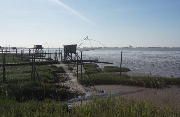 pêcheries à Corsept estuaire de la Loire