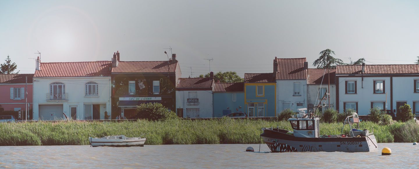 Ville de Paimboeuf sur l'estuaire de la Loire